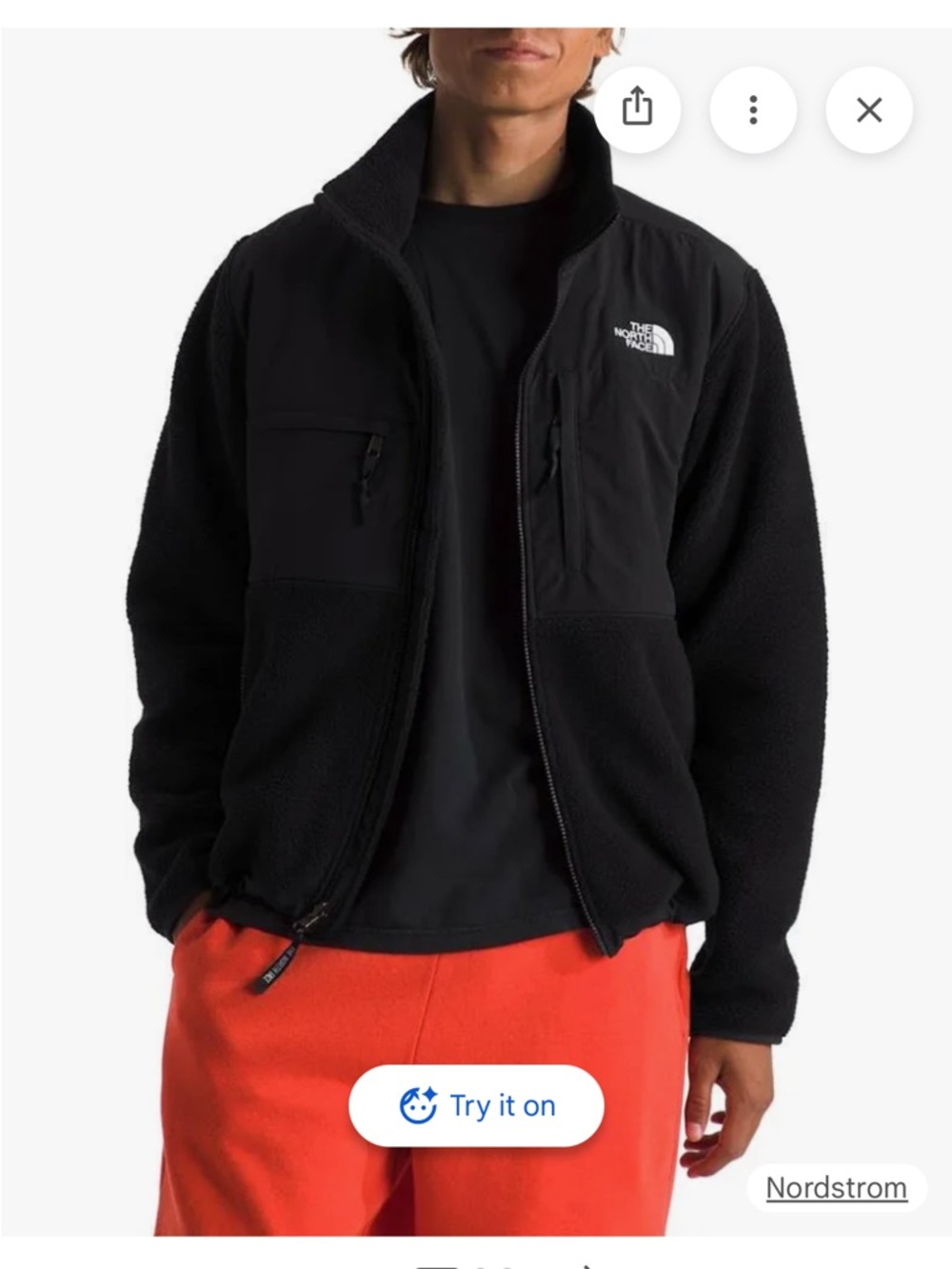 NWOT The North Face TNF BLACK RETRO DENALI JACKET Size S